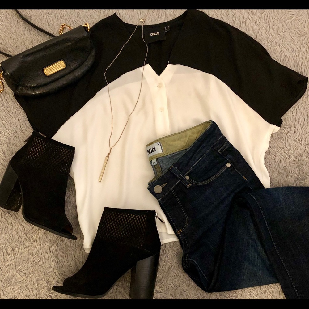 ASOS Button Up Kimono Shirt Size US 0